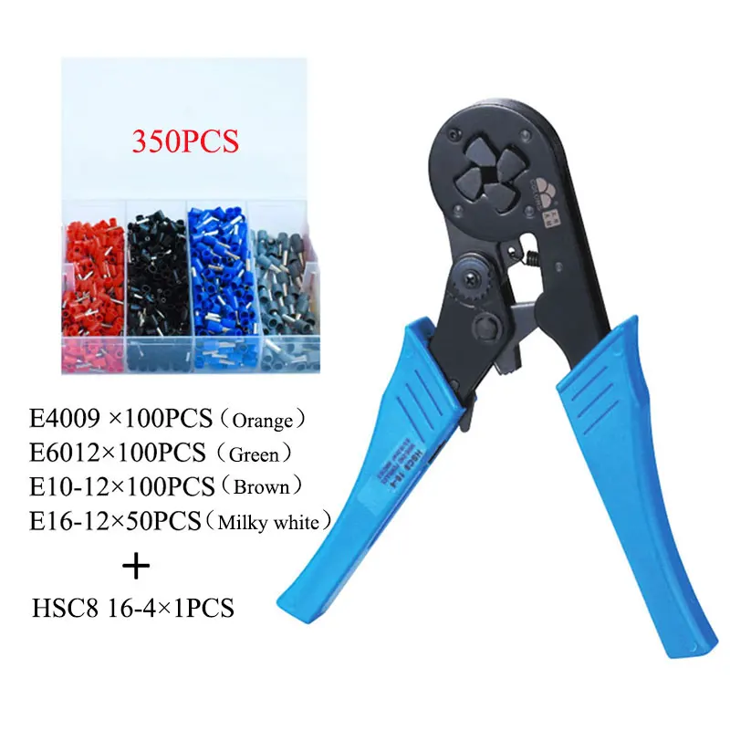 

AWG12-6 Self-adjustable Ratchet Wire Terminal Crimping Ferrules Wire Connector Crimper Plier 4-16mm²