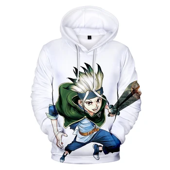 

Drstone 3D Printing Hoodies TMS Entertainment Recompose 3D Anime Dr Stone Hoodie Sweatshirt 2020 Autumn Cartoon Teenage Tops