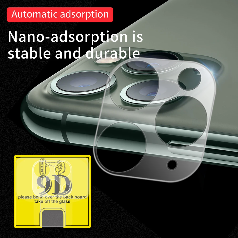 

2019 9D Tempered Glass For iPhone 11 Pro Max lass Back Camera Lens Glass Protective Film For iPhone 11 Pro For iPhone 11 Film