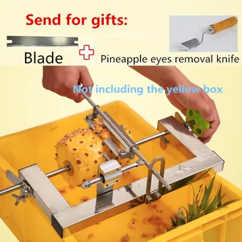 

3pcs/lot Manual Stainless Steel Pineapple Peeling Machine With Replacement Blade Easy Operation Manual Fruit Peeler High Quality