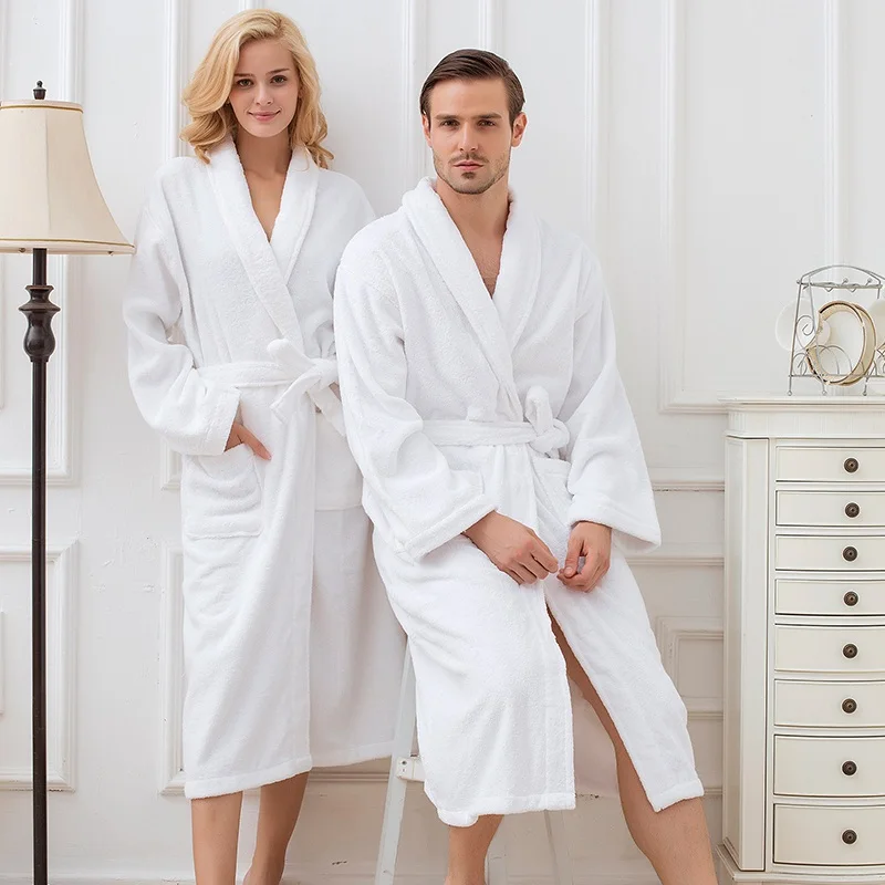 Plain White Mens Cotton Bathrobe at Rs 700/piece in Panchkula | ID:  23223618191