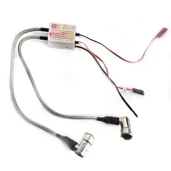 

1pc Automatic single Dual Cylinders Ignition NGK BPMR6F 14MM 90 Degree With Universal Hall Sensor Bracket