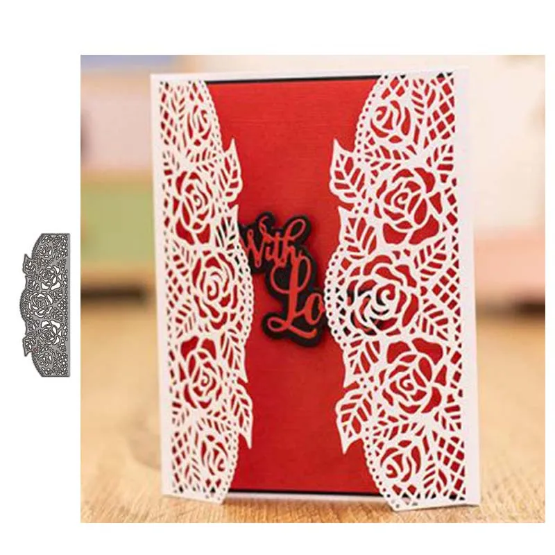 

JC Background Metal Cutting Dies Lace Edge for Scrapbooking DIY Die Cut Card Make Stencil Craft Mold Decor Template New Design