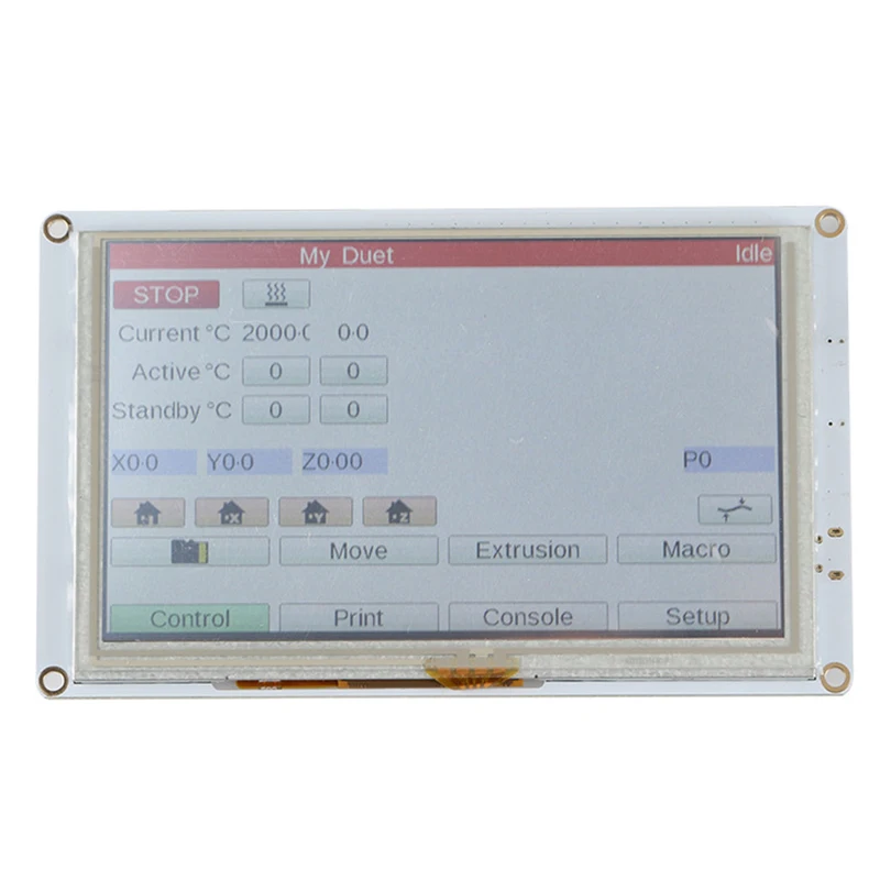 Клонированная версия Duet 2 Maestro Advanced 32 Bit электронная плата с 5 дюймов PanelDue 5I Встроенный цветной пресс-экран для 3D Pri