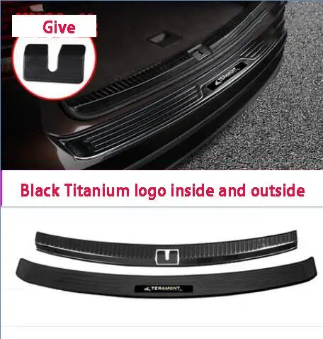 Применяется только для Volkswagen Teramont boot guard special tertmona задняя защита отделка полосы специальный приветственный педаль - Цвет: 304 stainless steel