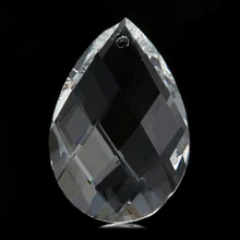 Y1UU 1pc Grid Clear Chandelier Glass Lamp Prisms Parts Hanging Drops Pendants 38mm