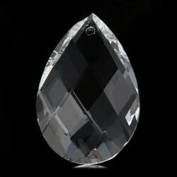 Y1UU 1pc Grid Clear Chandelier Glass Lamp Prisms Parts Hanging Drops Pendants 38mm
