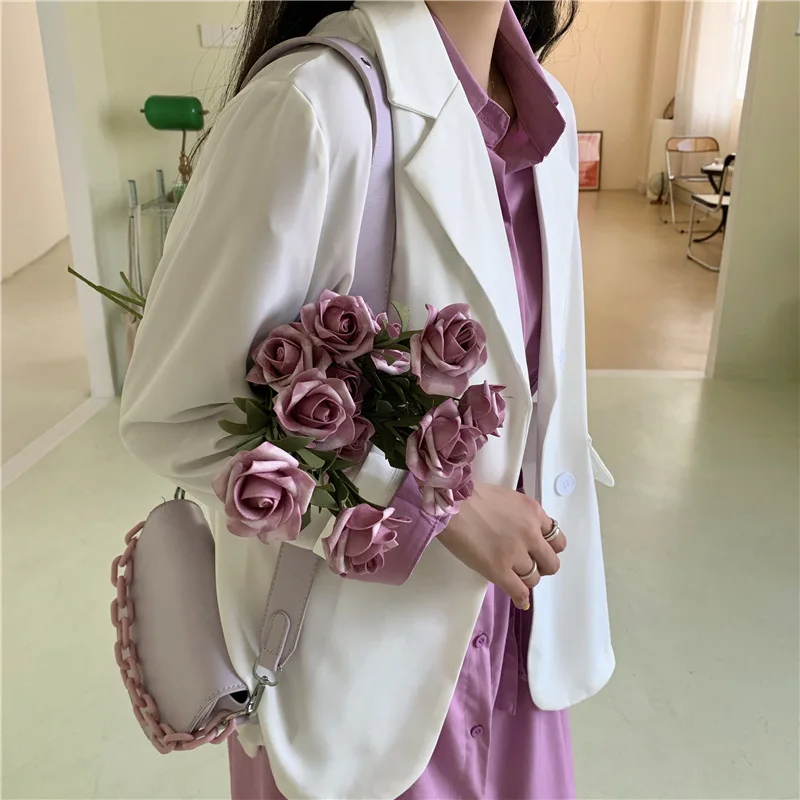 Summer 2020 new Korean fashion fresh sweet long suit jacket loose thin long sleeve casual jacket women
