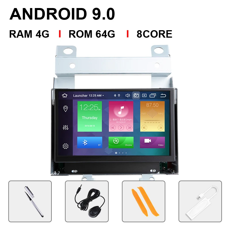 Ips DSP 8 ядерный 4G 64GB 2 din Android 9 автомобильный Радио DVD для Land Rover Freelander 2 2007-2012 Мультимедиа gps Навигация Аудио ТВ BT - Цвет: 8 Core 64ROM Carplay