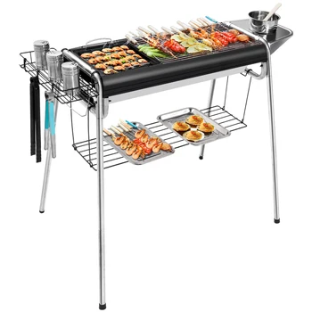 

Full set of carbon grill tools for outdoor charcoal grill