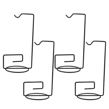 

4Pcs Glass Bottle Hanging Rack with Hook Micro Landscape Bottle Decorative Iron Shelf DIY Hanging Bracket Flowerpot Hanger