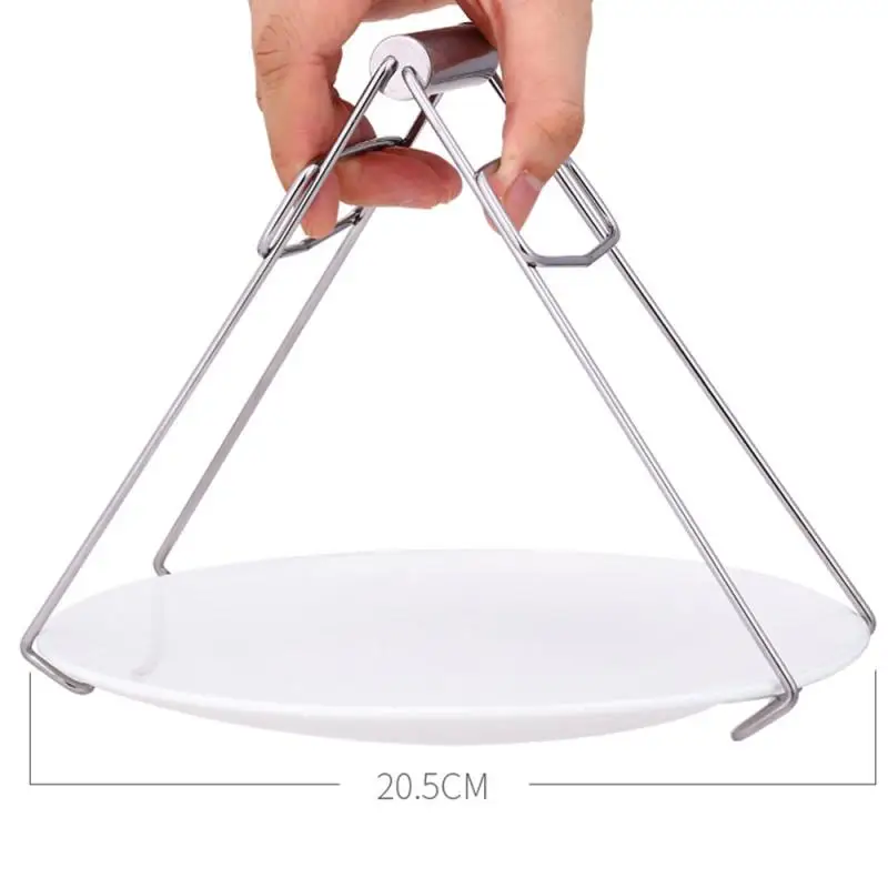 Foldable Hot Bowl Clip Pot Stainless Steel Anti-scalding Hand Steamer Pliers Tool Kitchen | Дом и сад