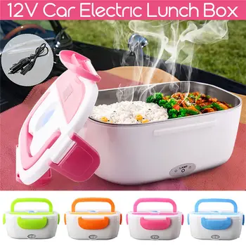 

ZISIZ Bento Boxes Lunch Box Portable Electric 12V Heated Lunch Box Auto Car Food Rice Container Warmer For School Office Home