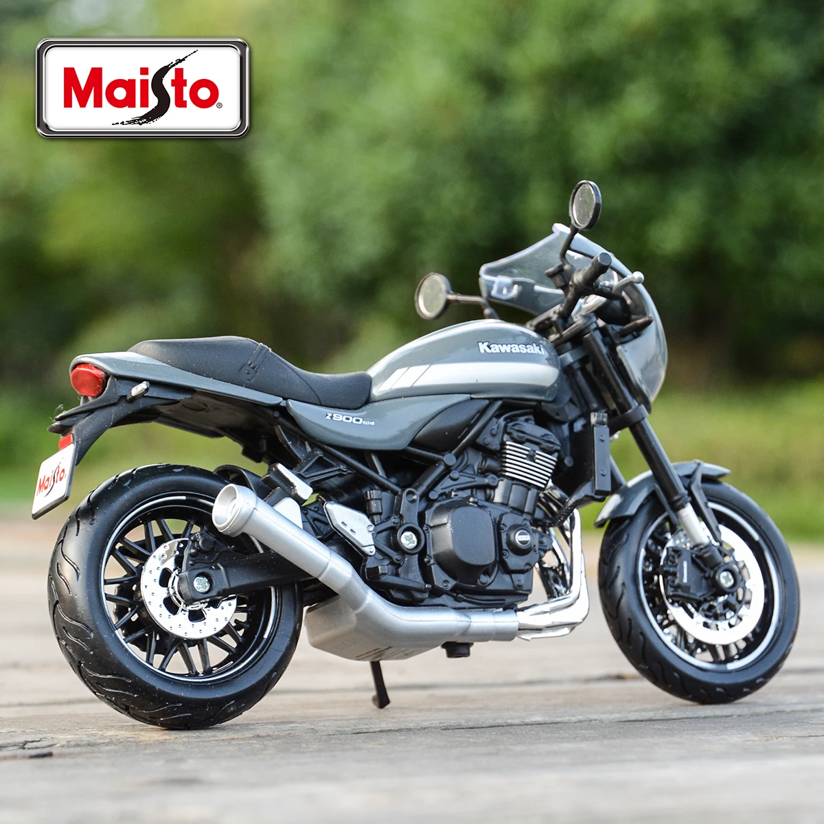Maisto Kawasaki Z200RS Cafe 1/123個セット Kawasaki Z900RS Cafe Gray 1/12 Diecast Motorcycle Model by