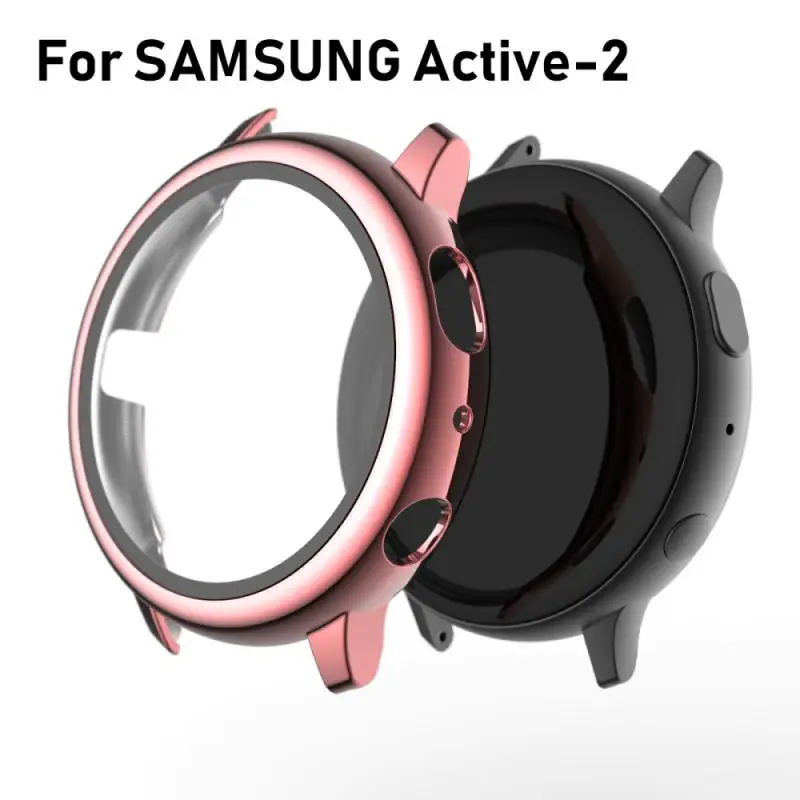 

Suitable for Samsung Galaxy Watch Active2 Electroplating All-inclusive PC Protective Shell Tempered Film 40mm Smart Accessories