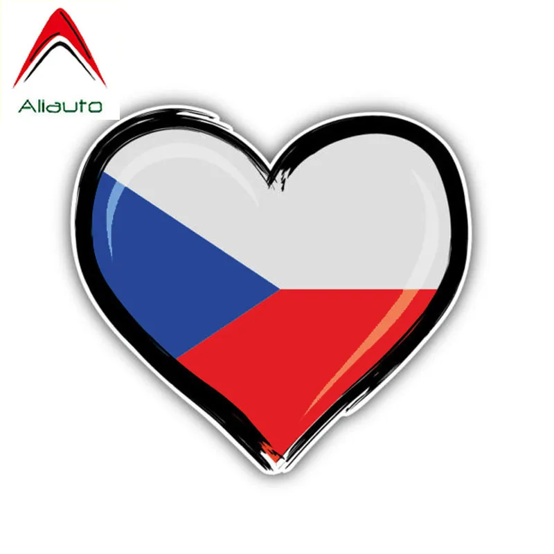 Aliauto Чешский флаг Автомобильная наклейка из ПВХ Солнцезащитная