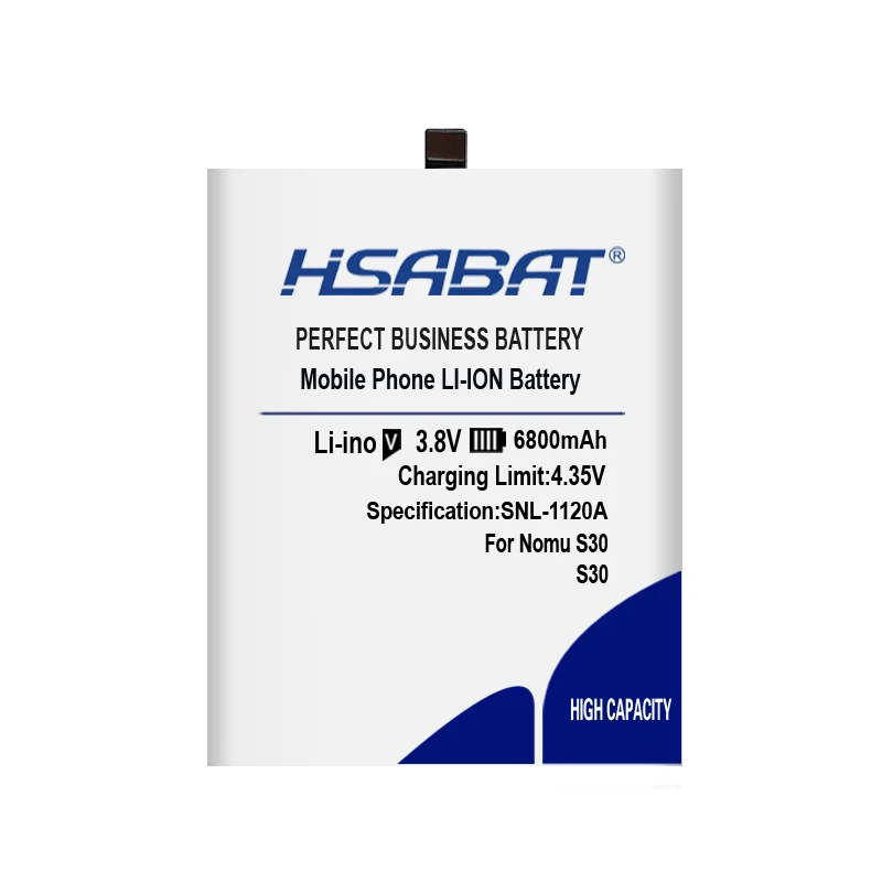 HSABAT 6800mAh S30 сменные батареи для Nomu S30 батареи мобильного телефона