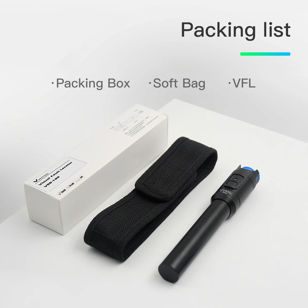 VINTOOL-Localizador FTTH 30mW, probador láser de fibra óptica, localizador de bolígrafos de prueba de un botón