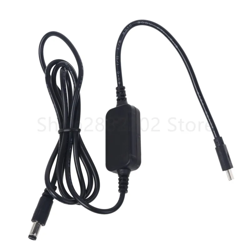 Tipo PD USB C macho a 12V, 20V, 5,5x2,1mm, Cable de alimentación de aumento para enrutador Wifi, luz LED, cámara CCTV