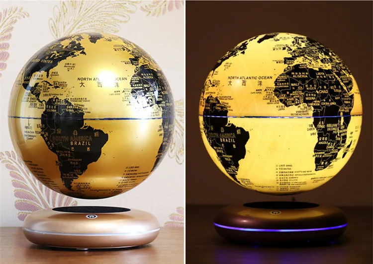 Magnetic Levitation 8 Inches World Map Luminescent Globe Floating Geoeraphy  Teaching Resources&Fancy Gift Kids Toys Night Light - AliExpress