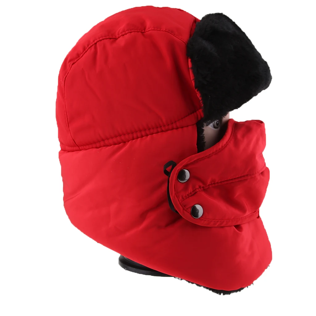  New Unisex Trapper Bomber Warm Russian Trooper Winter Ski Hat Men Women Cap New Bomber Hats 4 Colors