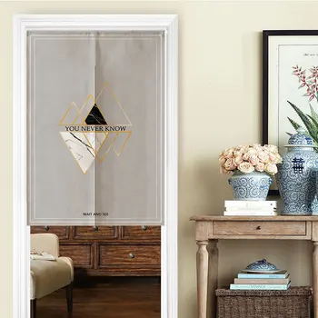 

Modern Geometric Door Curtain Bedroom Door Curtain Kitchen Half Curtain Bathroom Curtain Feng Shui Curtain Noren