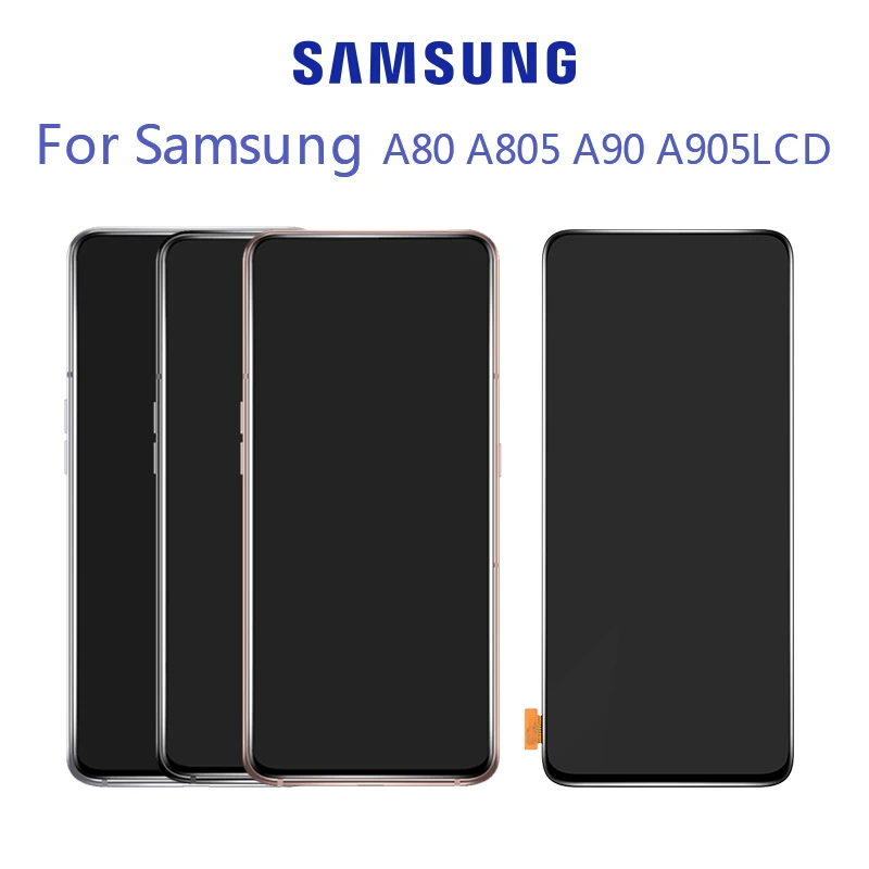 Супер AMOLED 6,7 ''ЖК-дисплей для samsung Galaxy SM-A80 A805 A90 A905 кодирующий преобразователь сенсорного экрана в сборе