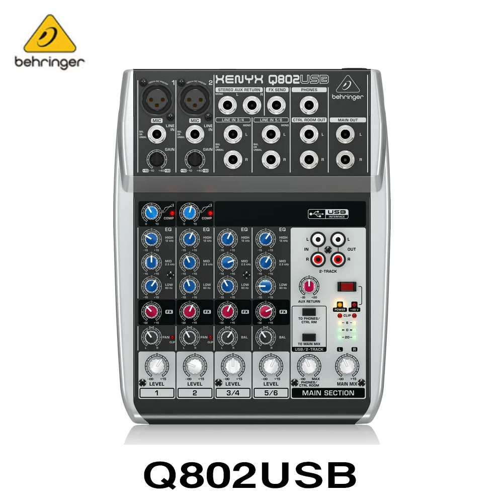 behringer xenyx q802usb for recording