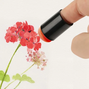 

1000 Pcs Sponge Finger Daubers Children Finger Painting Tool Plastic Scrawl Kit for artistic creation