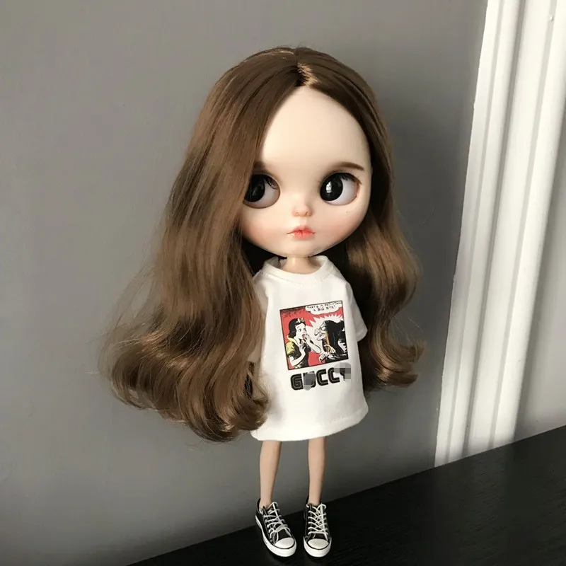 Кукла Blyth одежда с коротким рукавом мультфильм футболка юбка для 1/6 кукла