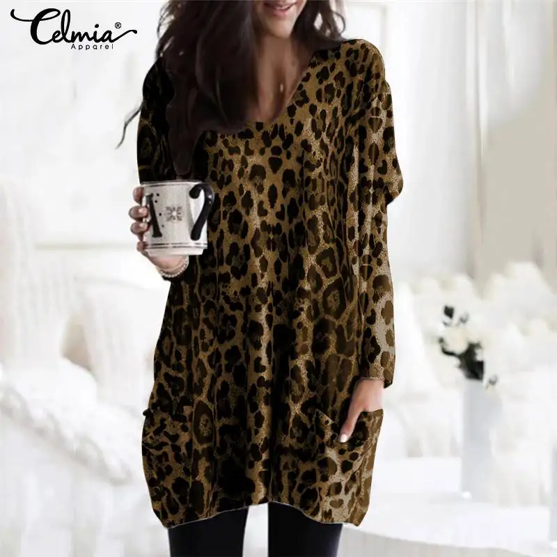 Long Sleeve Tunic Tops Women Sexy 