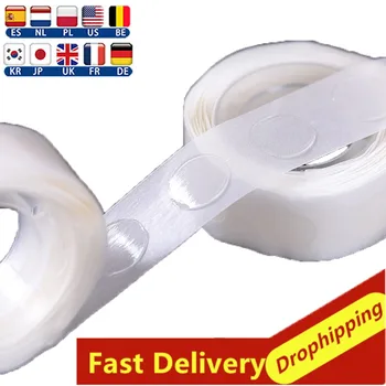 

Multifunction Party Wedding Garden Windows Wall Cars Super Sticky Balloon Double Sided Rubber Dot Adhesive Household Accessories