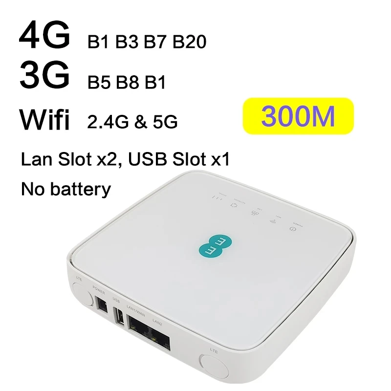 5GEE WiFi 5G Mobile Broadband Device Wireless Modem Router With Sim Card  WiFi Hotspot Connected Up To 64 Users