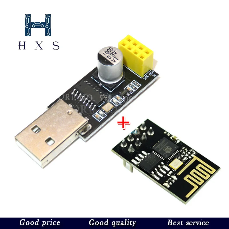 ESP01 Programmer Adapter UART GPIO0 ESP-01 Adaptater ESP8266 CH340G USB to ESP8266 Serial Wireless Wifi Developent Board Module afbeelding