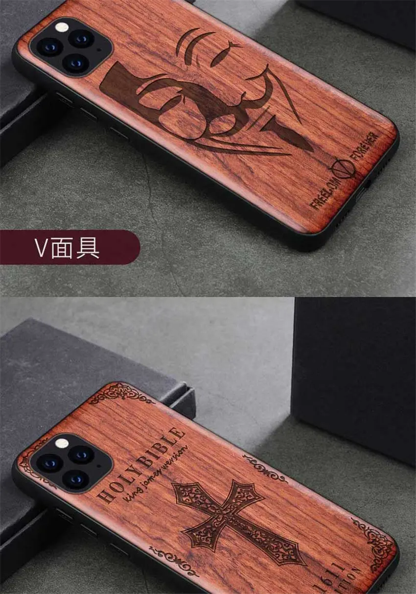 Изготовленный На Заказ резной деревянный чехол для iPhone 11 чехол funda на iPhone 11 Pro iPhone X XR XS Max 6 6s 7 8 Plus деревянный ТПУ защитный чехол