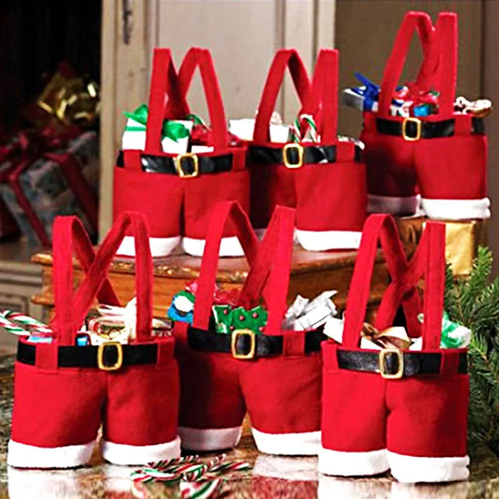 Конфеты Рождественская упаковка Декор подарок фестиваль милый ребенок праздник подарочная сумочка на Рождество хранение приспособление для дома красный Рождество Вечеринка подарочная коробка