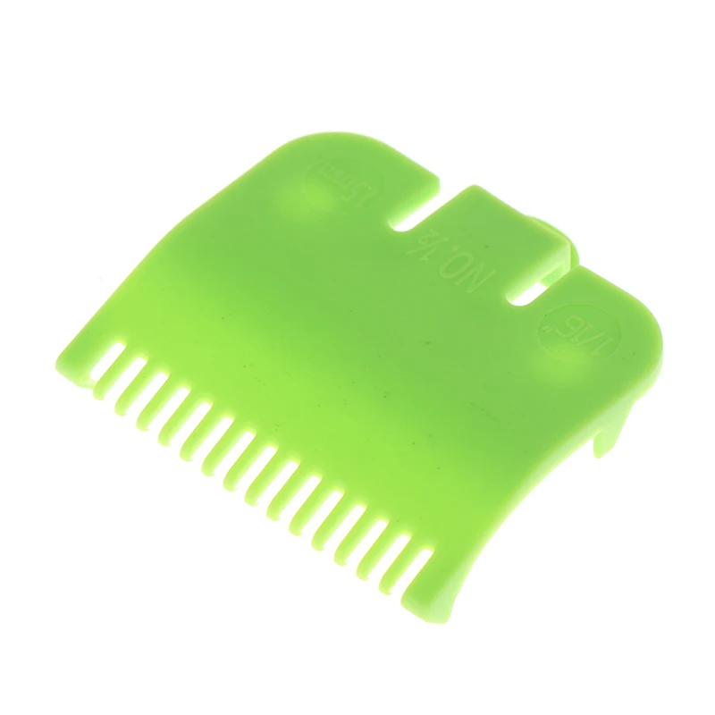 2pcs Colorful Guide Sizes Comb 1.5mm/3mm Plastic Limited Combs Hair Clipper Cutting Tool Kit For Different Length Style 3