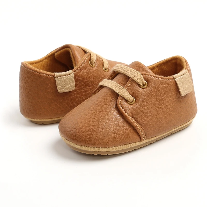 Bébé Garçons Baskets à Lacets Mignon Chaussures Oxford Infant Anti-Slip Confort First T4W6 