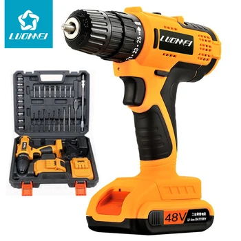

48V taladro inalambrico profesiona impact drill furadeira e parafusadeira a bateria foret multifonction herramientas electricas