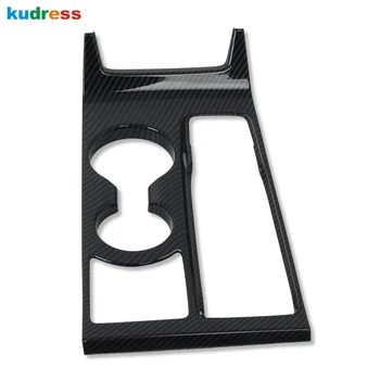 

For Hyundai Tucson 2019 2020 Carbon Fiber Car Gear Shift Panel Cover Trim Water Cup Holder Frame Stickers Auto Accessories LHD