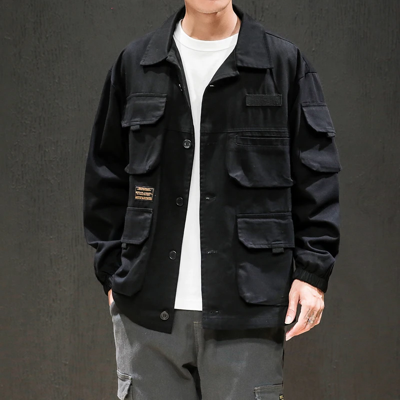 M-5XL мужские куртки и пальто уличная куртка-бомбер мужская ветровка модная одежда 2019 осень большой карман свободные брюки