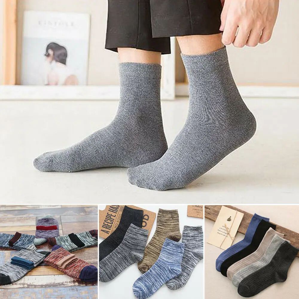 Мужские 5 пар дизайнерских носков темно-цветные хлопковые Модные полосатые спортивные удобный мягкий хлопок лодыжки Дышащие носки