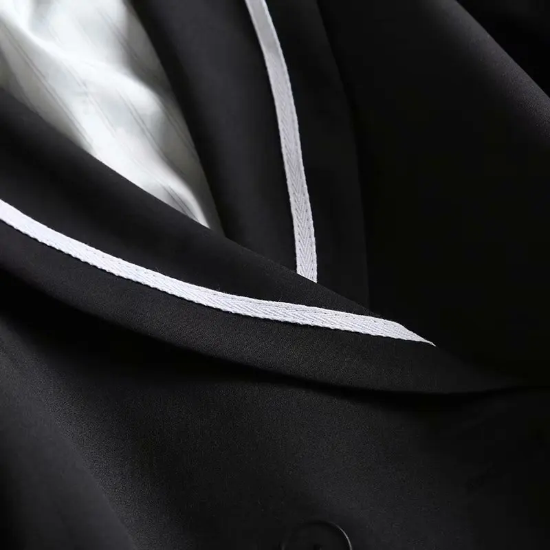 Genayooa офисный женский Плетеный Блейзер Женский пиджак блейзер Feminino Slim Fit Осень черный женский s куртки и пальто