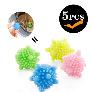 

5pcs/set Magic Laundry Ball Anti-winding Decontamination Wash Ball Household Cleaning Clothes Wash Machine Starfish Wash Ball