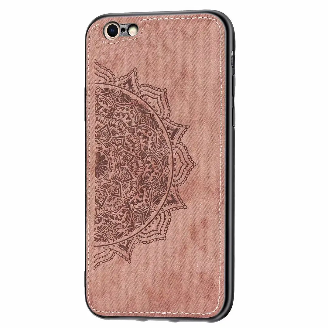 3D Fabric Pattern With Softness TPU Case For iPhone 11 Pro 6 6S 7 8 Plus For iPhone X XS XR Max PC Panel Shock-proof Cover - Цвет: RE