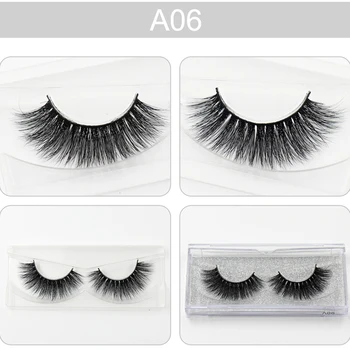 

AMAOLASH False Eyelashes 3D Mink Hair Lashes Natural Long Thick Full Strip Lashes Curling Beauty Makeup Extension Tools A06