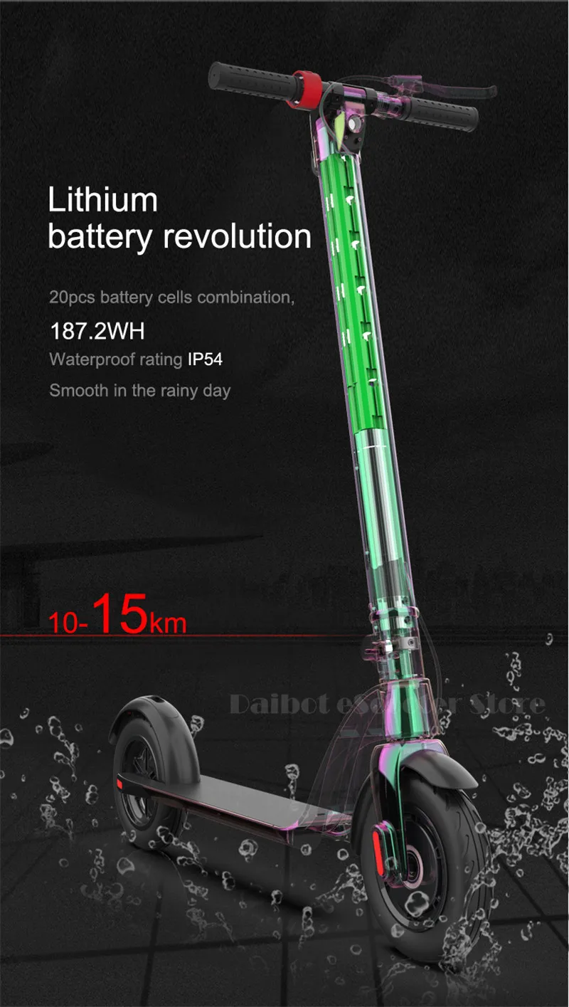 HX X7 Electric Scooter 36V 2 Wheel Electric Scooters With Removable Battery 8.5 Inch 250W Portable Folding Electric Kick Scooter (10)