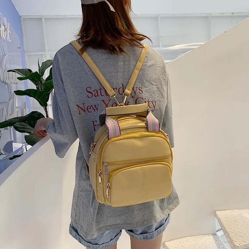 

Small Backpack Women's Korean-style Bag 2019 Popular New Style Versatile Casual Textured Western Style Fashion Students Backpack