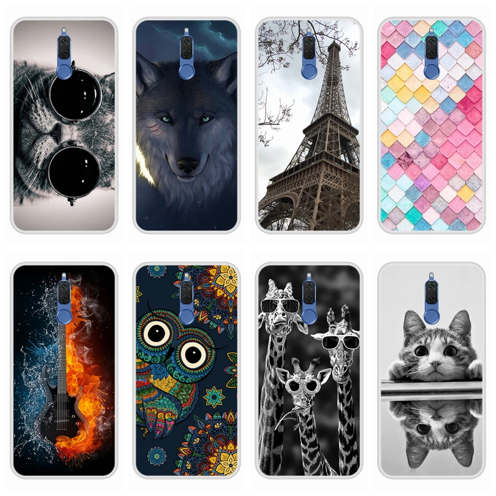 Case for Huawei Mate 10 Lite Soft Silicone TPU Chic Pattern Paint Cover Coque Mate10 10Lite Phone |