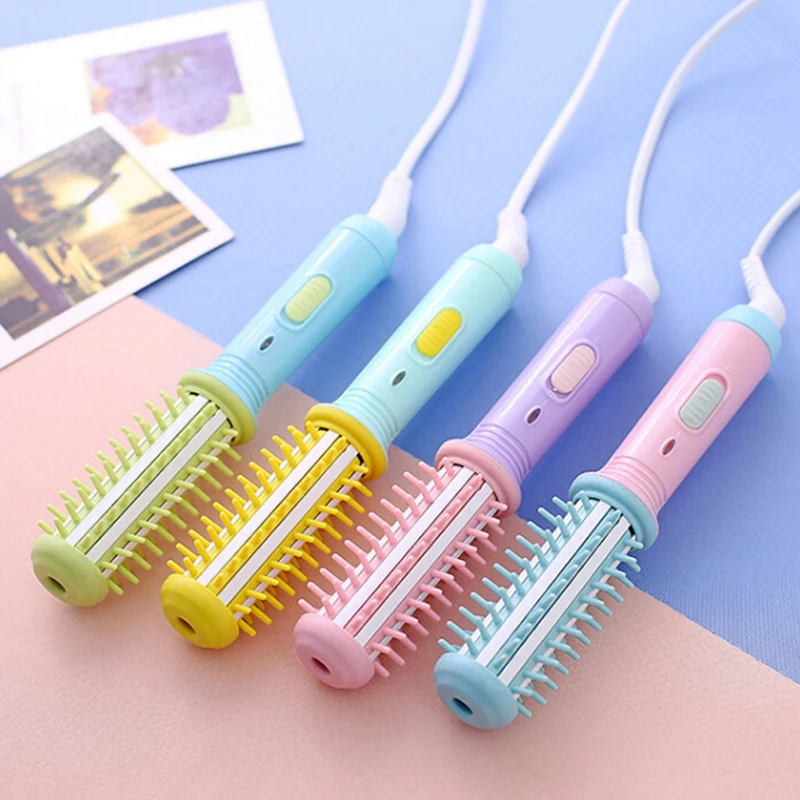 

Mini Curling Iron 220V Electric Small Hair Straightening Curling Iron Set Cute Flat Irons Travel Hair Straightener Tools